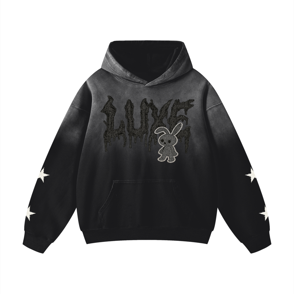 Luxe Hoodie - Black Sunfade