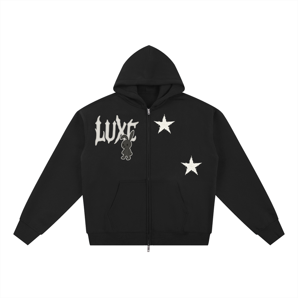 Luxe Zip- Black