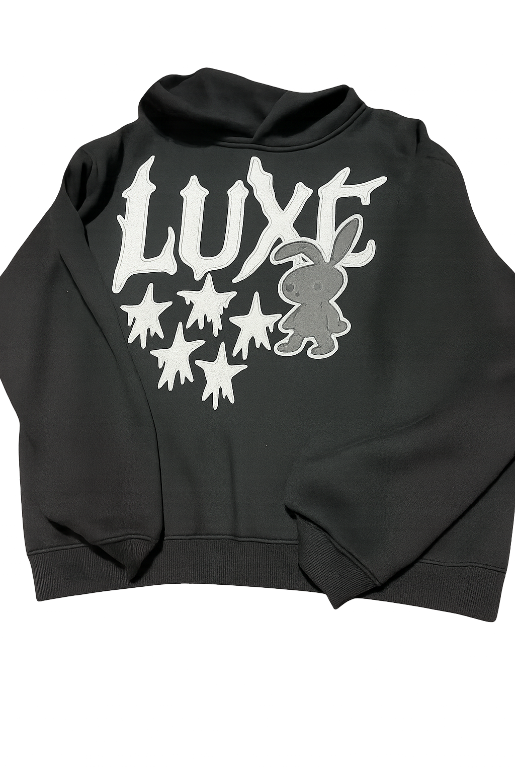 Luxe Star Hoodie - Black