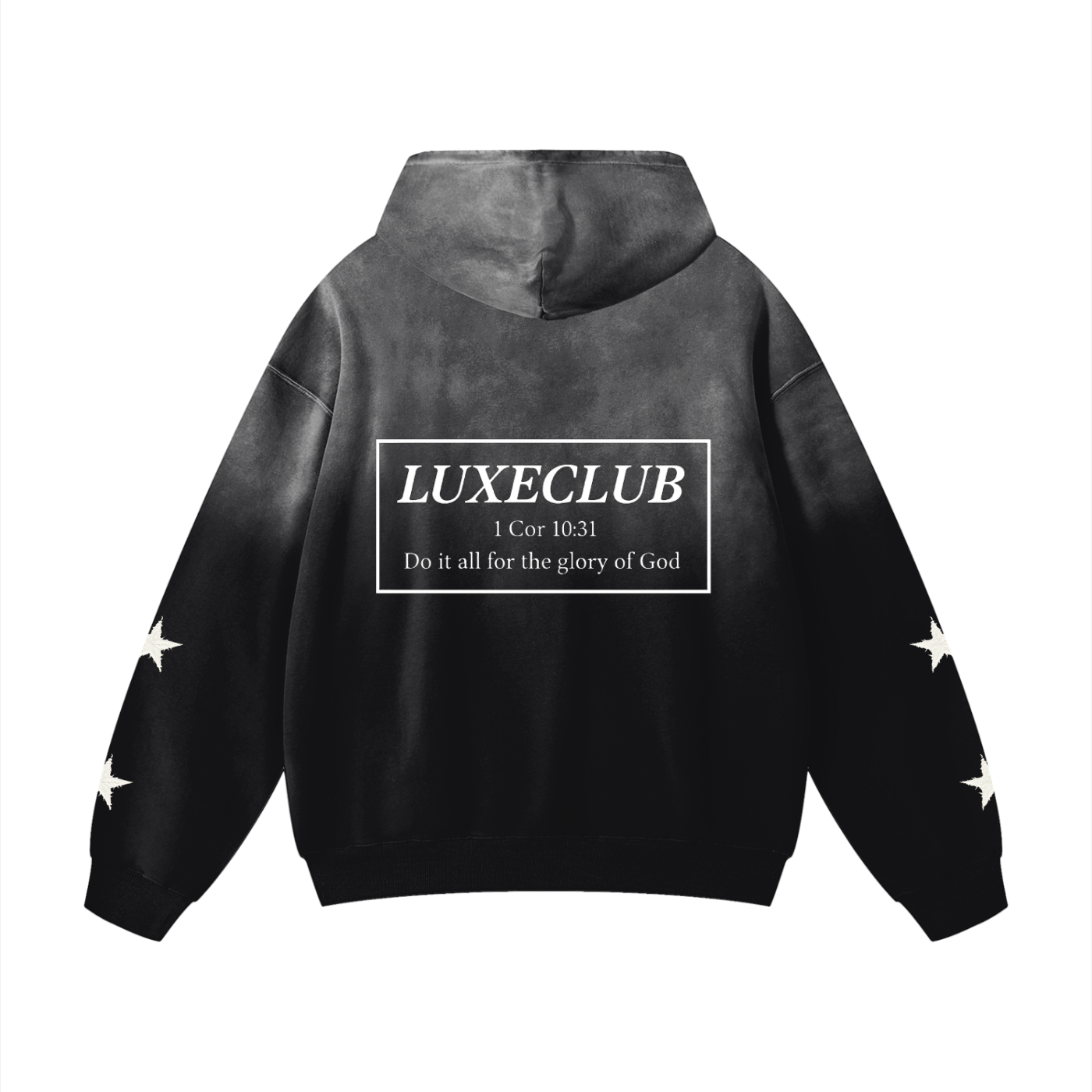 Luxe Hoodie - Black Sunfade