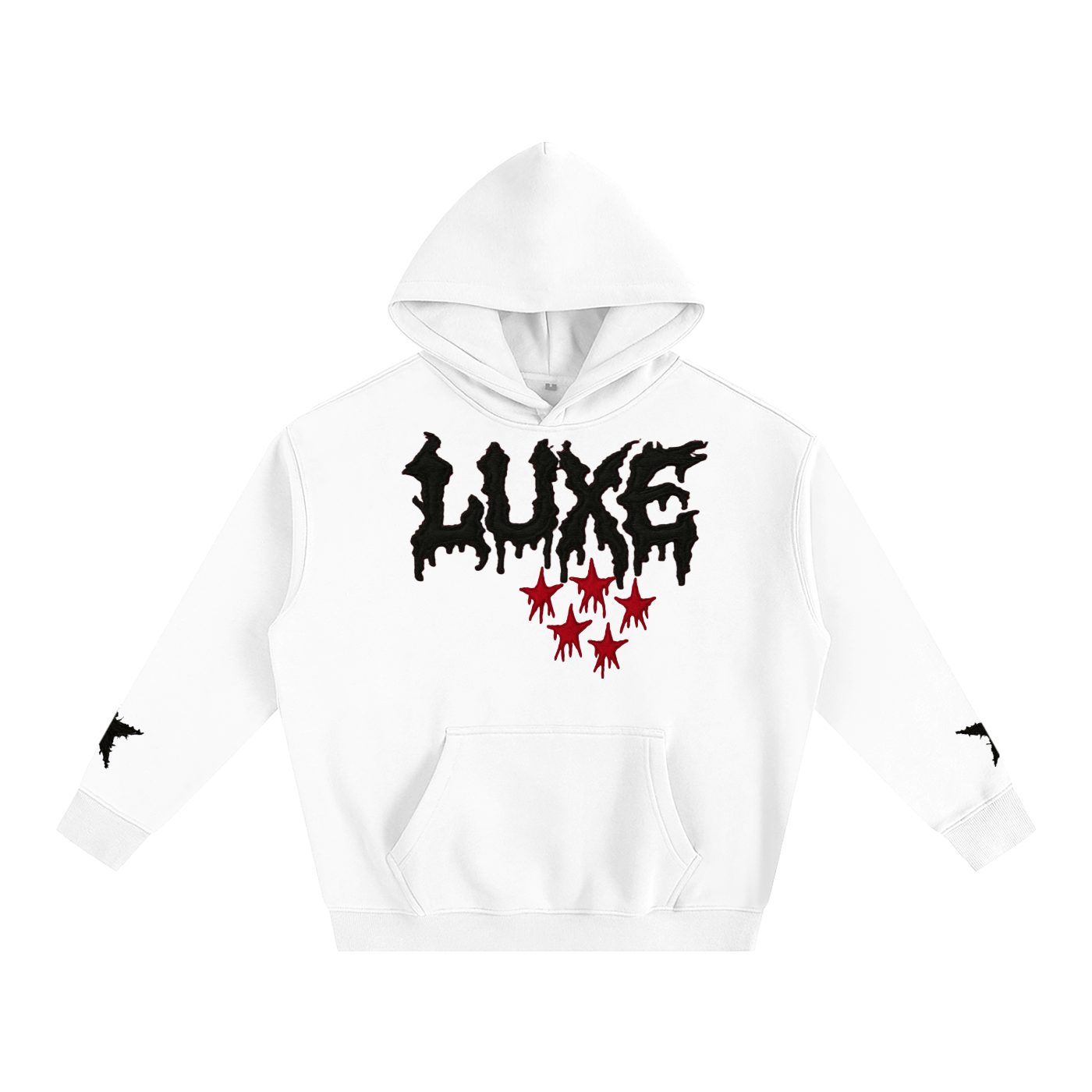 Luxe Star Hoodie- White