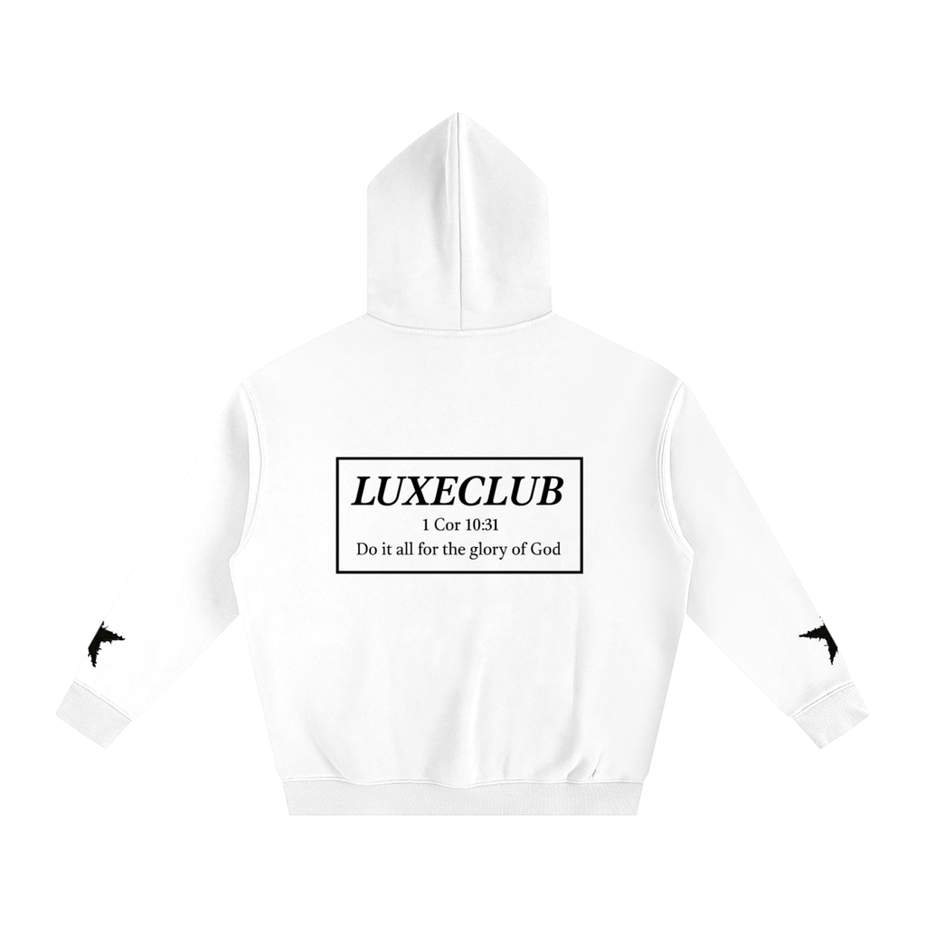 Luxe Star Hoodie- White