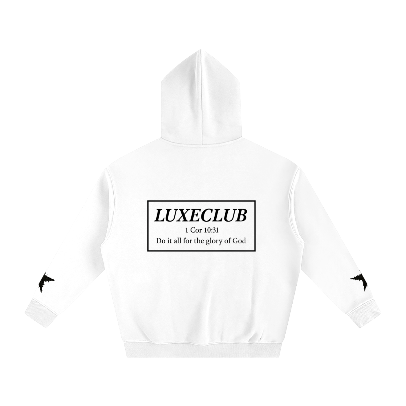 Luxe Star Hoodie- White